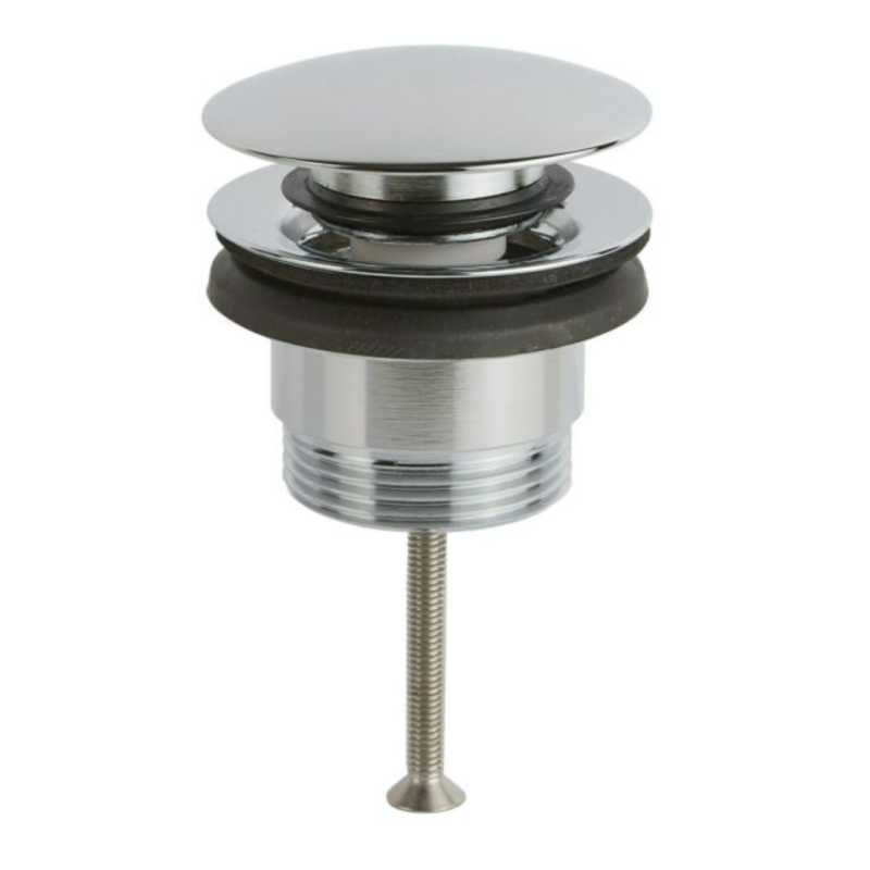 Damast Piletta Di Scarico Click-Clack Tondo Universale In Ottone 1"1/4