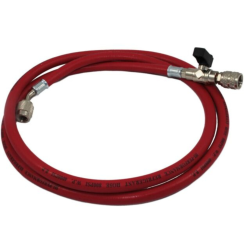 Tecnogas Frusta Tubo Flessibile 5/16" SAE C/Rubinetto ROSSO L 3000 mm