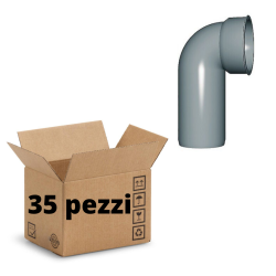 CONF. 35X CURVE TECNICHE POLIPROPILENE DIAMETRO 40 mm INNESTO