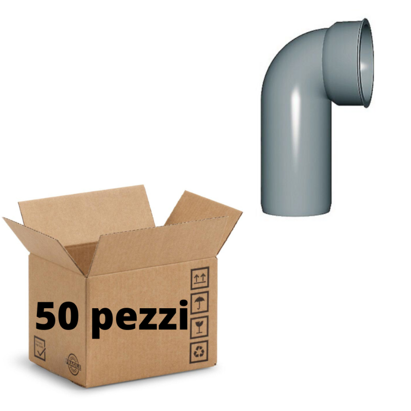 CONF. 50X CURVE TECNICHE POLIPROPILENE DIAMETRO 32 mm INNESTO