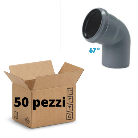CONF. 50X CURVE 67° POLIPROPILENE DIAMETRO 32 mm INNESTO