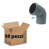 CONF. 50X CURVE 67° POLIPROPILENE DIAMETRO 32 mm INNESTO