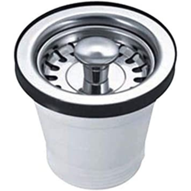 Bonimini Piletta Basket in Pvc Bianca per lavelli - 1"1/2 x Diam. 70