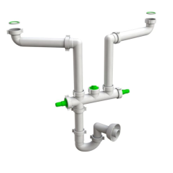 Bonomini Sifone Lavello Salvaspazio  2 Vie 1"1/2