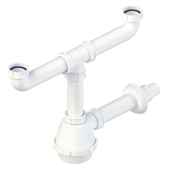 Bonomini Sifone Lavello Fiasca 2 Vie 1"1/2 - 1320CP