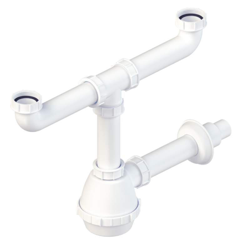 Bonomini Sifone Lavello Fiasca 2 Vie 1"1/2 - 1320CP