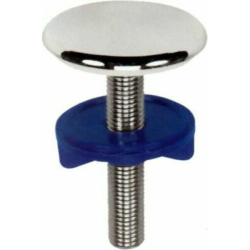 Tappo Copriforo Cromato per Lavabo Confezione da due pezzi