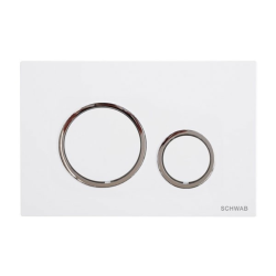 Placca Schwab Vela Bianco/Cromo - P47-0201-0250