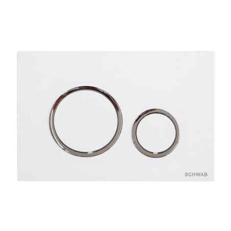 Placca Schwab Vela Bianco/Cromo - P47-0201-0250