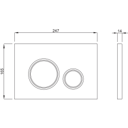Schwab Placca Vela Nero Opaco - P47-0190-0253