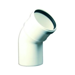 Curva 45° M-F Per Caldaia Condensazione Rigida PPF Bianca D.80
