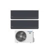 Condizionatore Climatizzatore Panasonic Dual Split Inverter Etherea Dark Con Econavi R-32 Wi-Fi 12000+12000 Con CU-2Z50TBE