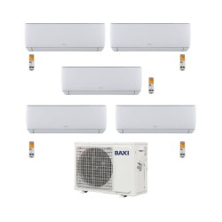 Baxi Climatizzatore Penta Split Astra 7+12+12+12+12 con LSGT125-5M Inverter R-32 Wi-Fi Opt. Classe A++
