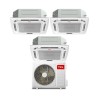 TCL Climatizzatore Inverter Trial Split a Cassetta 12+12+12 con MT2730 Wi-Fi R-32 Classe A++