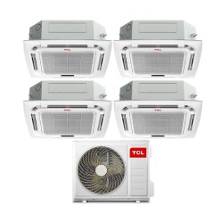 TCL Climatizzatore Inverter Quadri Split a Cassetta 9+9+9+9 con MT3240 Wi-Fi R-32 Classe A++