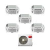 TCL Climatizzatore Inverter Penta Split a Cassetta 9+9+12+12+12 con MT4250 Wi-Fi R-32 Classe A++