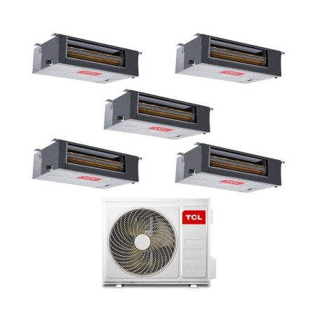 TCL Climatizzatore Penta Split Canalizzato 9+12+12+12+18 con MT4250 Inverter R-32 Classe A++