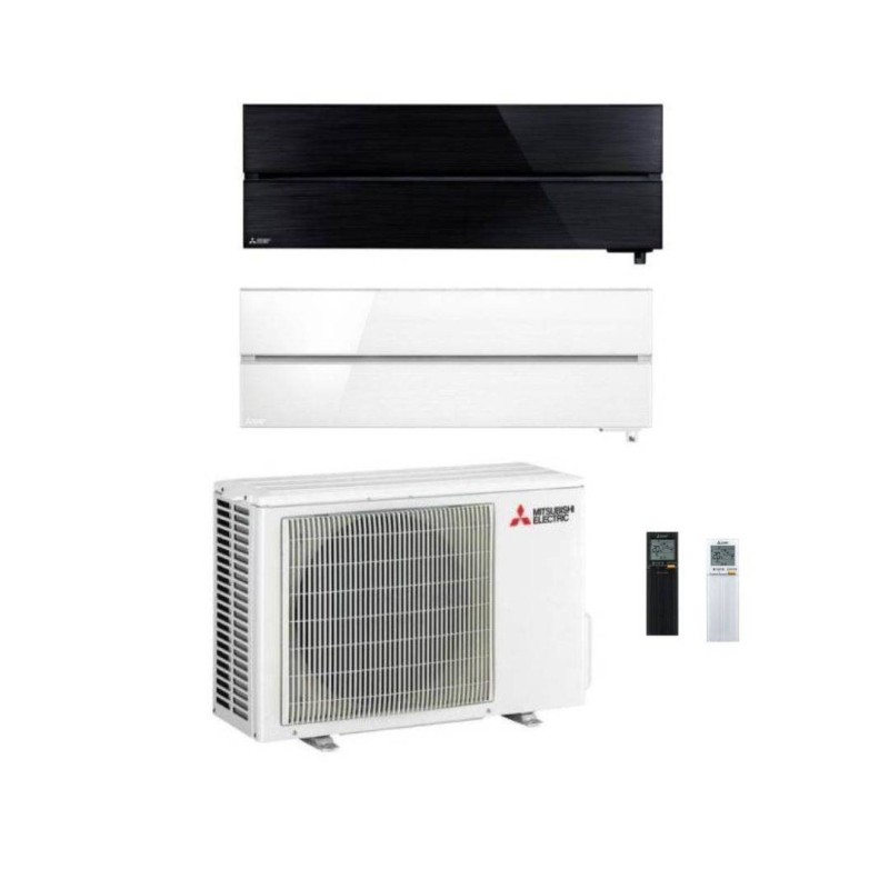 Mitsubishi Climatizzatore Dual Split MSZ-LN NERO 9000 + MSZ-AY 9000 con MXZ-2F42VF3 Inverter R-32 Wi-Fi Classe A+++
