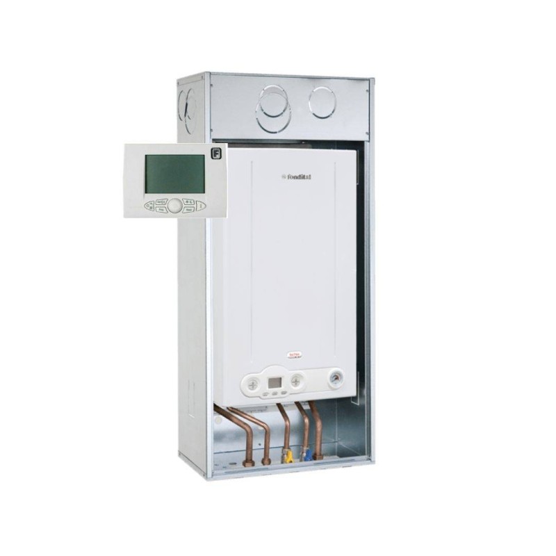 copy of Caldaia A Condensazione Junkers Bosch Condens 2200 GC2200W Bianca 24 Kw Metano Completa Di Kit Scarico Fumi