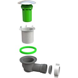 Bonomini Piletta per Piatto Doccia Bianco/Cromato - 5890CR80B2