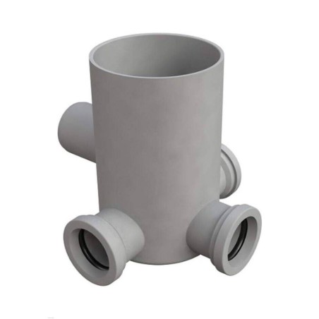 Bonomini Pozzetto Pavimento Basso In Pp Quattro Vie Scarico Ø 100