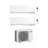 Mitsubishi Climatizzatore Dual Split Kirigamine Zen MSZ-EF Bianco 9+18 con MXZ-2F53VF Inverter R32 WiFi Classe A+++