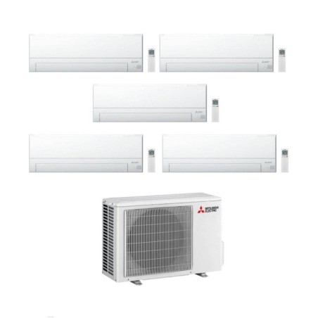 Mitsubishi Climatizzatore Penta Split MSZ-BT VGK 9+12+12+12+12 con MXZ-5F102VF Inverter R-32 Wi-Fi Classe A++