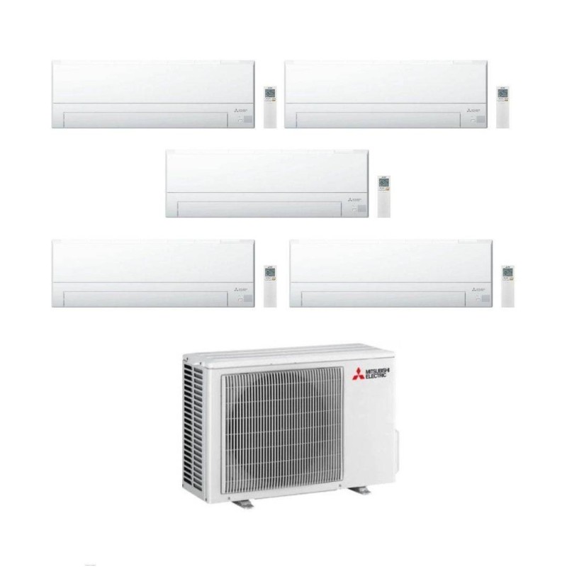 Mitsubishi Climatizzatore Penta Split MSZ-BT VGK 9+9+9+9+9 con MXZ-5F102VF Inverter R-32 Wi-Fi Classe A++