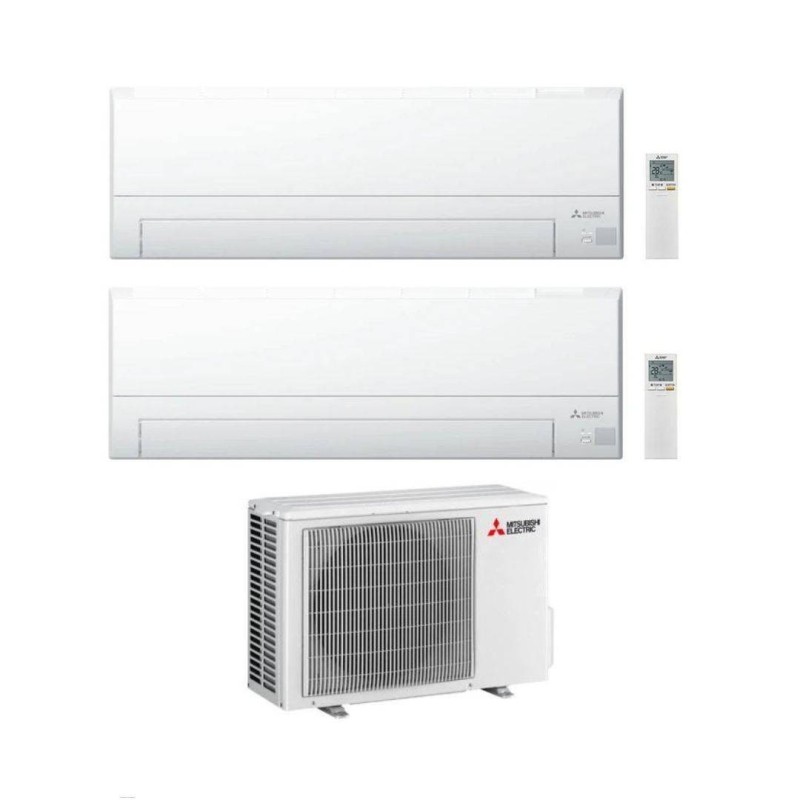 Mitsubishi Climatizzatore Dual Split MSZ-BT VGK 9+12 con MXZ-2F53VF Inverter R-32 Wi-Fi Classe A++