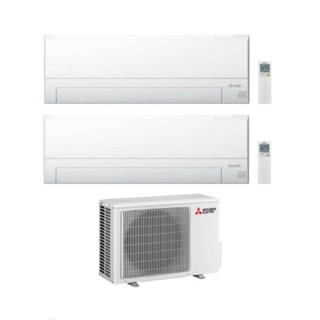 Mitsubishi Climatizzatore Dual Split MSZ-BT VGK 9+9 con MXZ-2F53VF Inverter R-32 Wi-Fi Classe A++