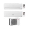 Mitsubishi Climatizzatore Dual Split Linea Smart MSZ-HR 9+9 con MXZ-2HA40VF con Inverter R-32 Wi-Fi Classe A++