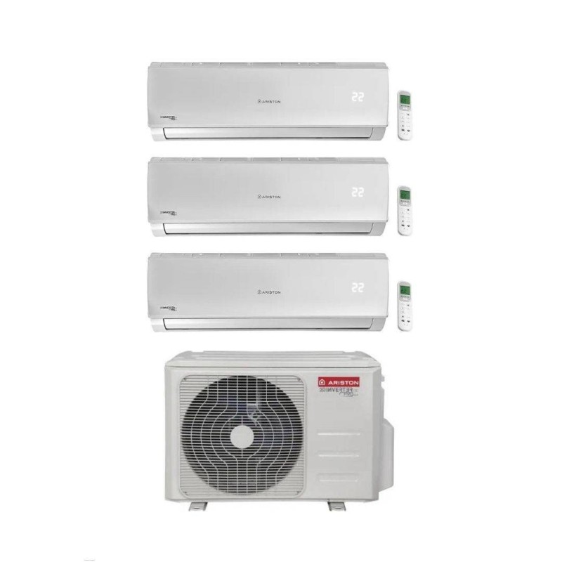 Ariston Climatizzatore TrialSplit Alys R 32 9+9+12 con TRIALC80XD0C-O Inverter Wi-Fi Optional Classe A++