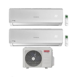 Ariston Climatizzatore DualSplit Alys R 32 9+12 con DUALC50XD0-O Inverter Wi-Fi Optional Classe A++