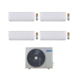 Baxi Climatizzatore Quadri Split Astra 7+7+9+18 con LSGT100-4M Inverter R-32 Wi-Fi Opt. Classe A++
