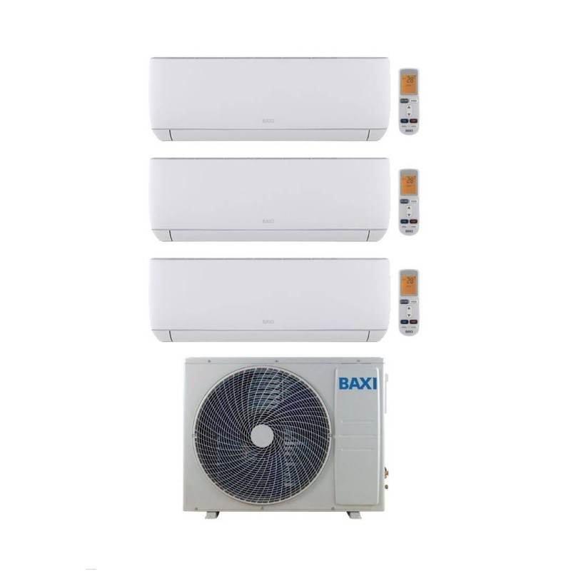 Baxi Climatizzatore Trial Split Astra 12+12+18 con LSGT125-5M Inverter R-32 Wi-Fi Opt. Classe A++