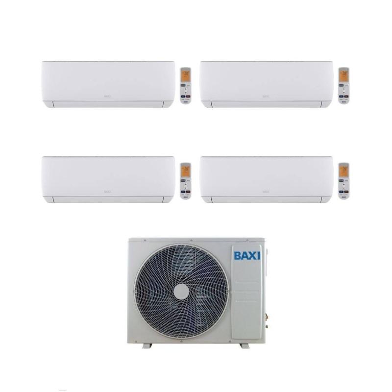 Baxi Climatizzatore Quadri Split Astra 9+9+9+9 con LSGT125-5M Inverter R-32 Wi-Fi Opt. Classe A++