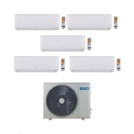Baxi Climatizzatore Penta Split Astra 7+7+7+7+7 con LSGT125-5M Inverter R-32 Wi-Fi Opt. Classe A++