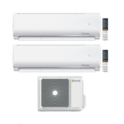 Beretta Climatizzatore Condizionatore Dual split Breva 12+18 con EX24000-4 R-32 Inverter Wi-Fi Optional Classe A++